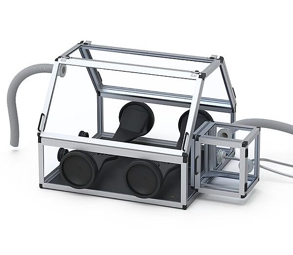 Glove Box Duo 2 with Transfer Chamber Antistatic | SICCO Glove Box Duo 2 with Transfer Chamber Antistatic | SICCO