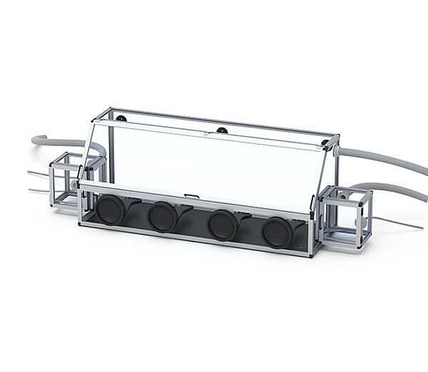 Glove Box Duo 1 with Transfer Chambers Antistatic | SICCO Glove Box Duo 1 with Transfer Chambers Antistatic | SICCO
