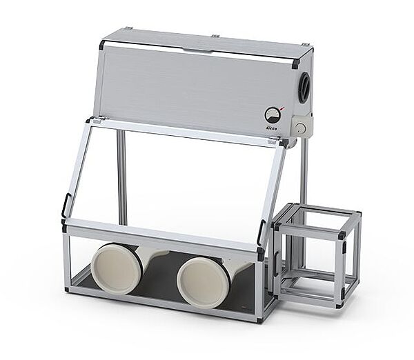 Glove Box Air Stream with Transfer Chamber | SICCO Glove Box Air Stream with Transfer Chamber | SICCO