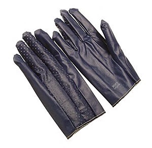 Cut and sewn Nitrile, slip-on style, perforated back, ladies