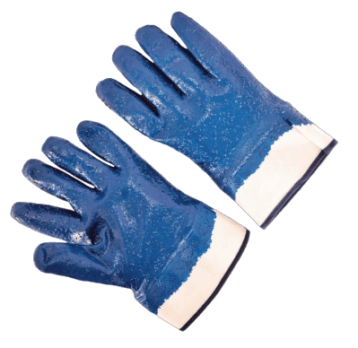 Heavy weight, fully coated, rough finish, jersey lined, band top, men’s