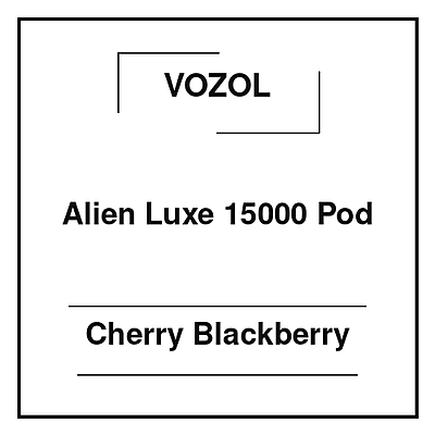 Vozol Alien Luxe 15000 Pod Cherry Blackberry