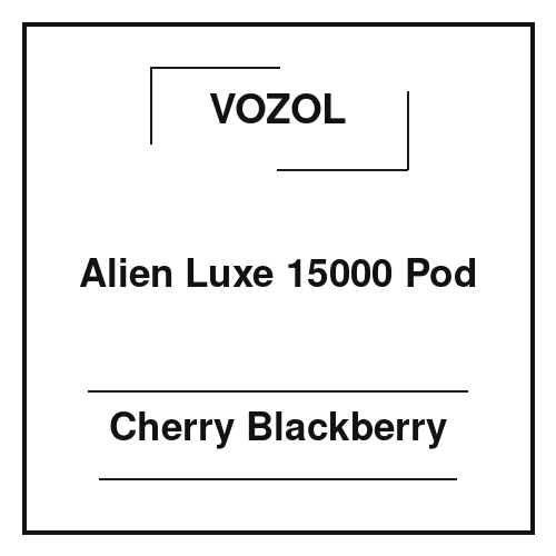 Vozol Alien Luxe 15000 Pod Cherry Blackberry Vozol Alien Luxe 15000 Pod Cherry Blackberry