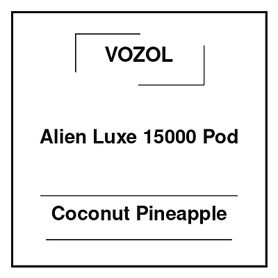 Vozol Alien Luxe 15000 Pod Coconut Pineapple