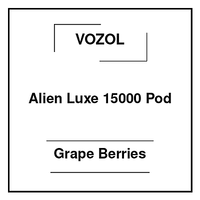 Vozol Alien Luxe 15000 Pod Grape Berries