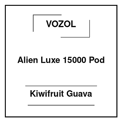 Vozol Alien Luxe 15000 Pod Kiwifruit Guava