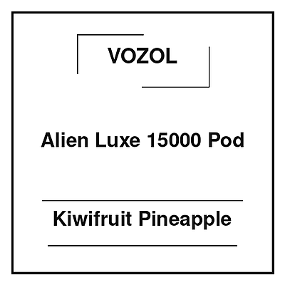 Vozol Alien Luxe 15000 Pod Kiwifruit Pineapple