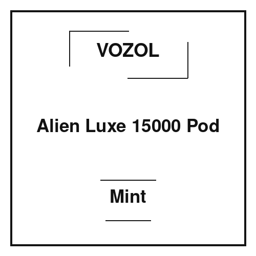 Vozol Alien Luxe 15000 Pod Mint Vozol Alien Luxe 15000 Pod Mint