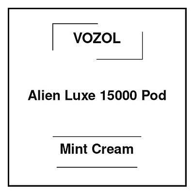 Vozol Alien Luxe 15000 Pod Mint Cream