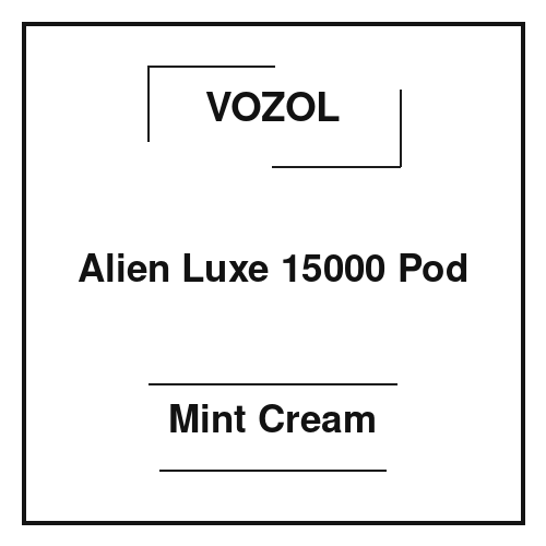 Vozol Alien Luxe 15000 Pod Mint Cream