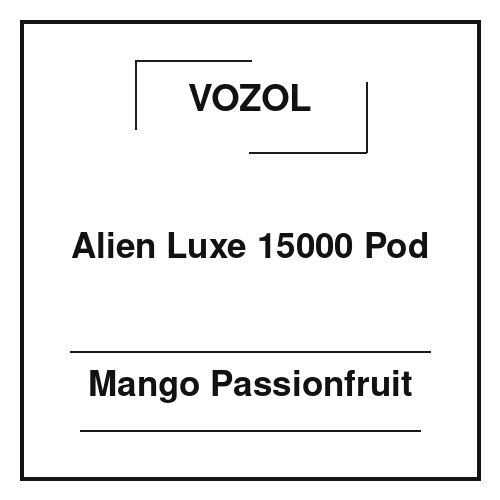Vozol Alien Luxe 15000 Pod Mango Passionfruit