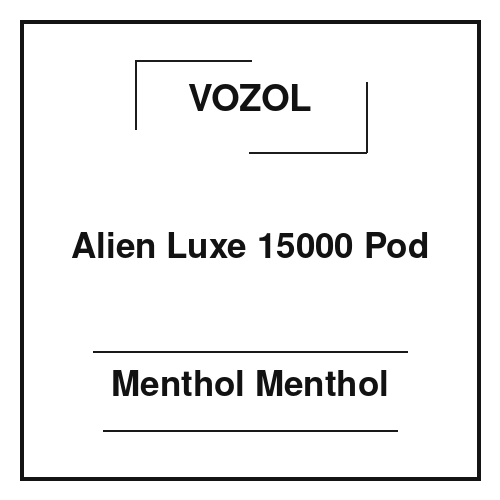 Vozol Alien Luxe 15000 Pod Menthol Menthol Vozol Alien Luxe 15000 Pod Menthol Menthol