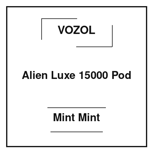 Vozol Alien Luxe 15000 Pod Mint Mint
