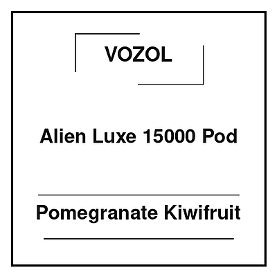 Vozol Alien Luxe 15000 Pod Pomegranate Kiwifruit