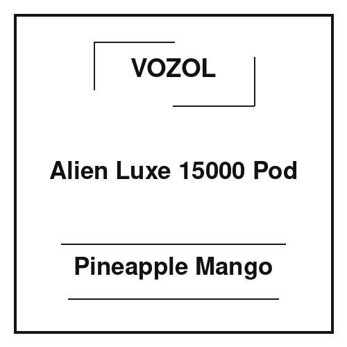 Vozol Alien Luxe 15000 Pod Pineapple Mango Vozol Alien Luxe 15000 Pod Pineapple Mango