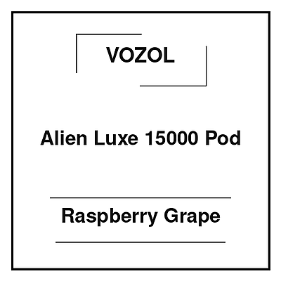 Vozol Alien Luxe 15000 Pod Raspberry Grape