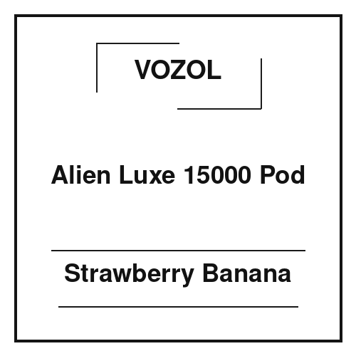 Vozol Alien Luxe 15000 Pod Strawberry Banana