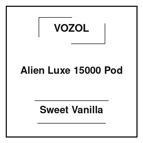 Vozol Alien Luxe 15000 Pod Sweet Vanilla