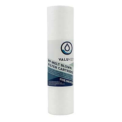 VALUE H2O 10inch Slimline Sediment Water Filter 5 mic VALUE H2O 10inch Slimline Sediment Water Filter 5 mic