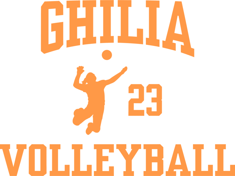 Personalized Vinyl Volleyball Arc Sports Decals – Custom Team & Player Stickers