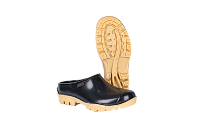 Shova Black Ivory Slip-on Clog