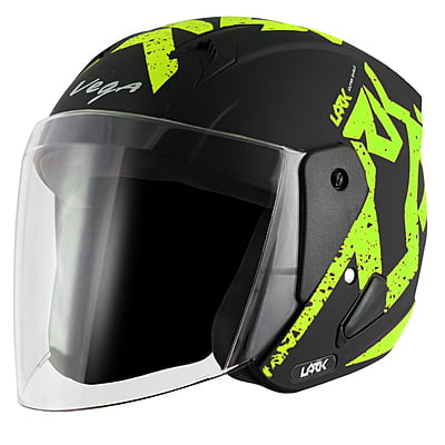 VEGA LARK VICTOR DULL BLACK NEON YELLOW C/V (M)