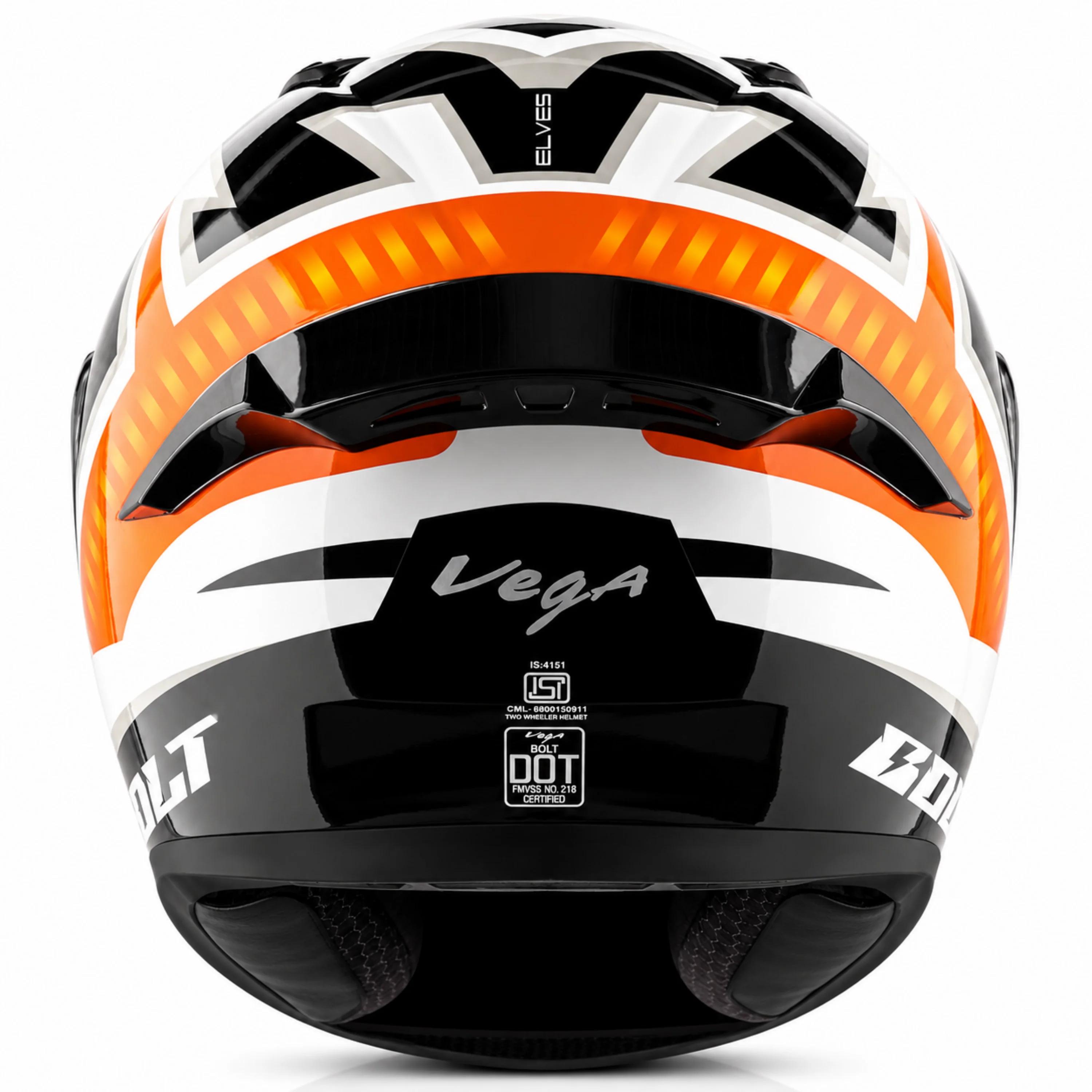 VEGA BOLT ELVES WHITE ORANGE M/V (M) VEGA BOLT ELVES WHITE ORANGE M/V (M)
