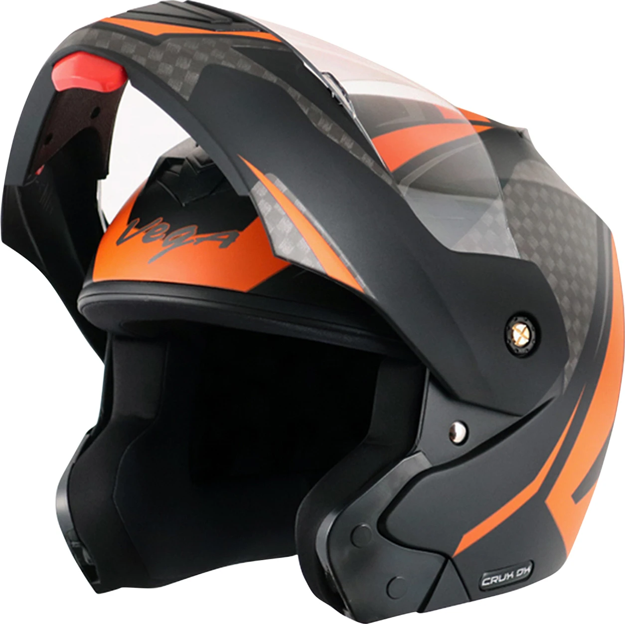 VEGA CRUX DX CHECKS DULL BLACK ORANGE C/V (M) VEGA CRUX DX CHECKS DULL BLACK ORANGE C/V (M)