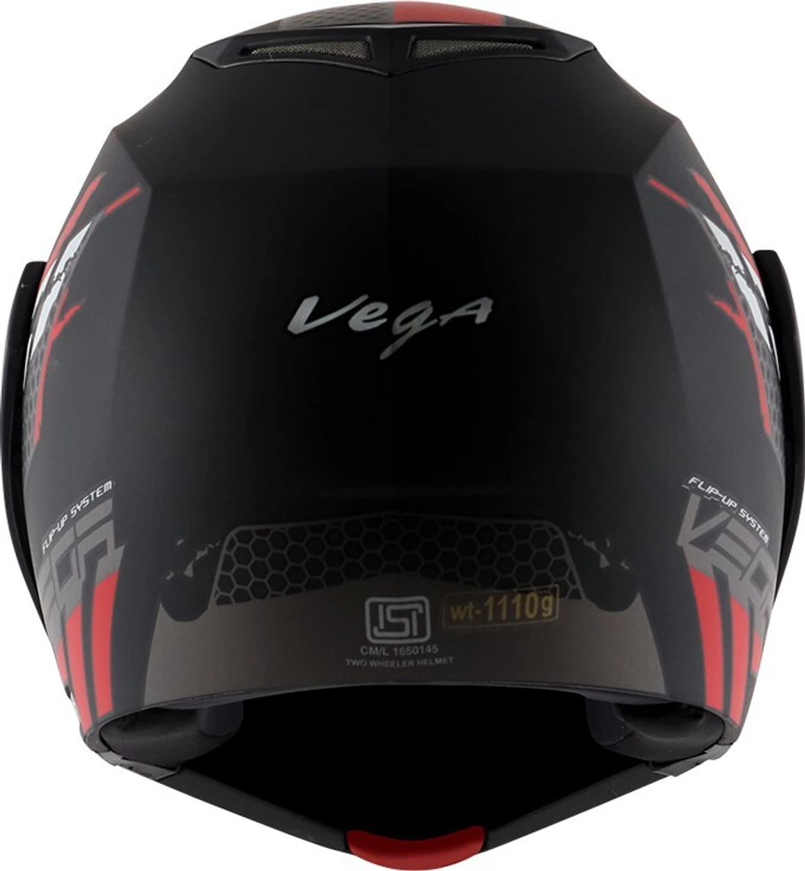 VEGA CRUX DX FLEX DULL BLACK RED C/V (L)
