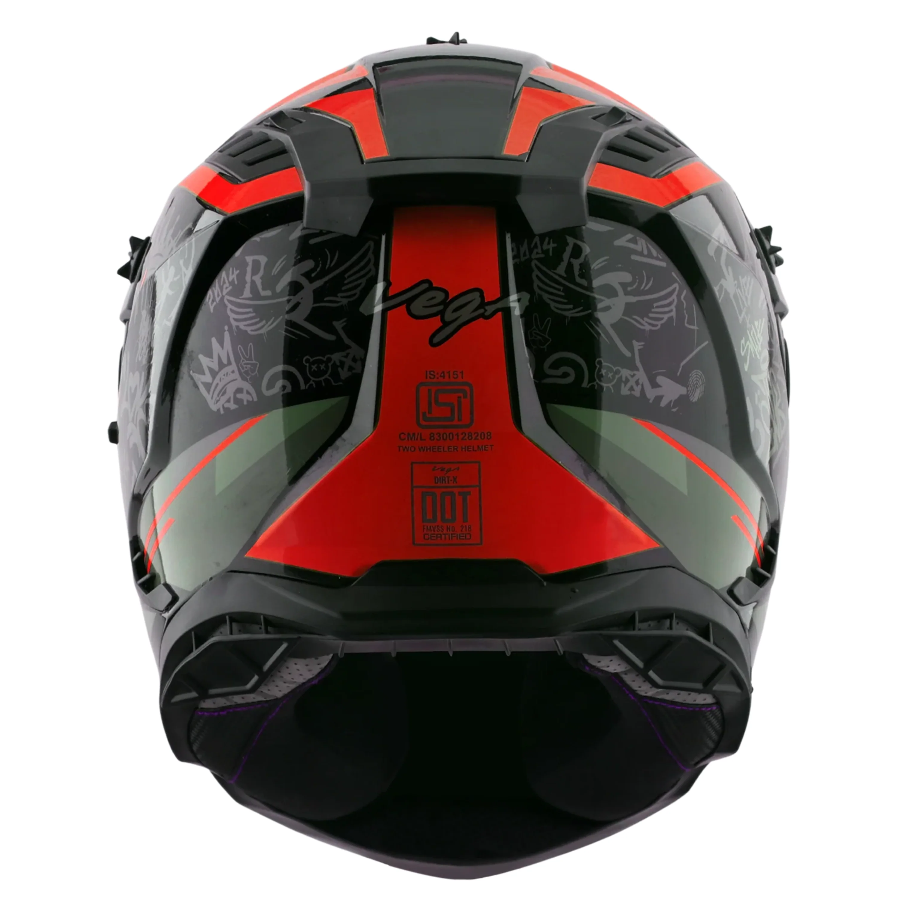 VEGA DIRT-X TRIAL BLACK/RED (M) VEGA DIRT-X TRIAL BLACK/RED (M)