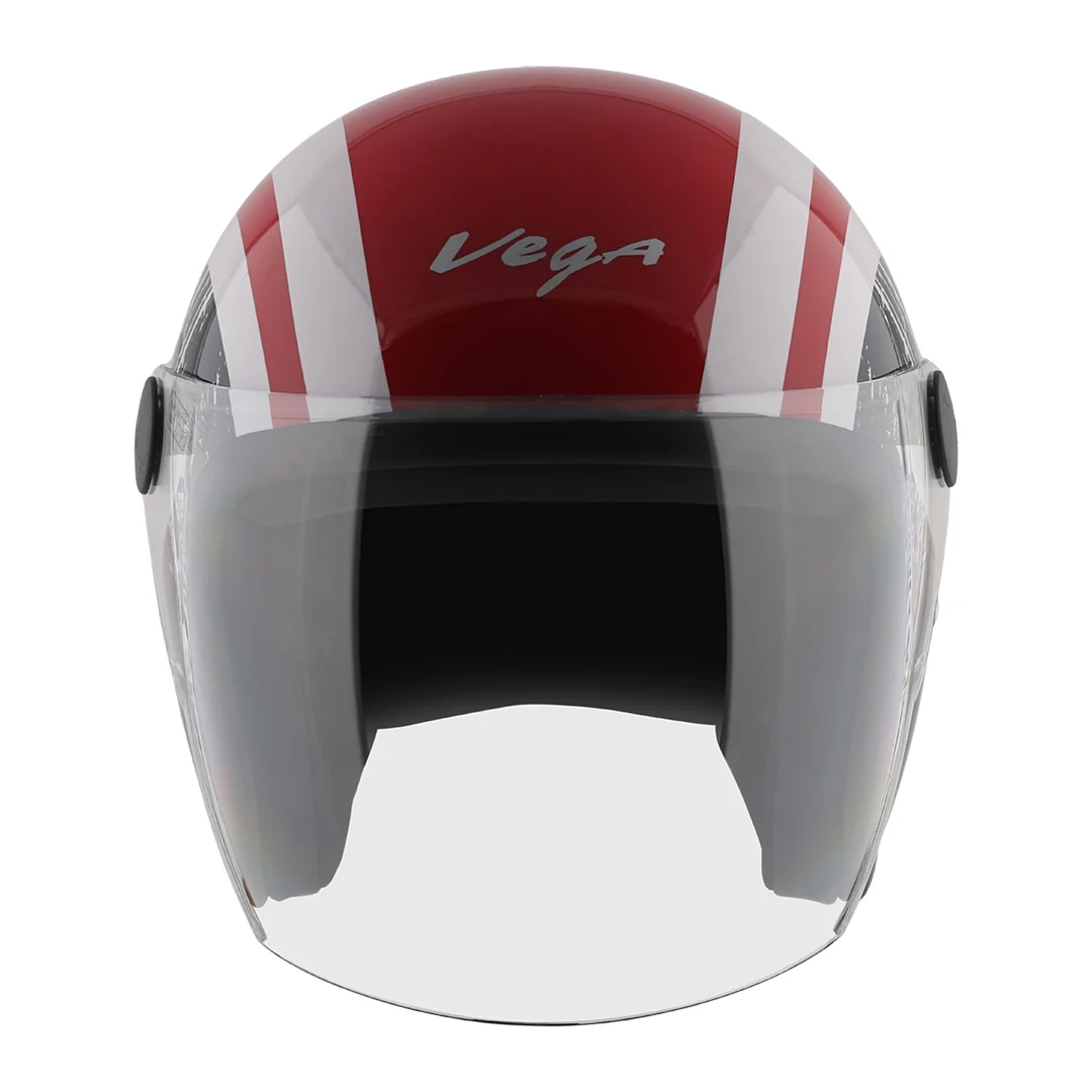 VEGA JET LONG VISOR CAPTAIN DULL RED M.BLUE C/V (L)