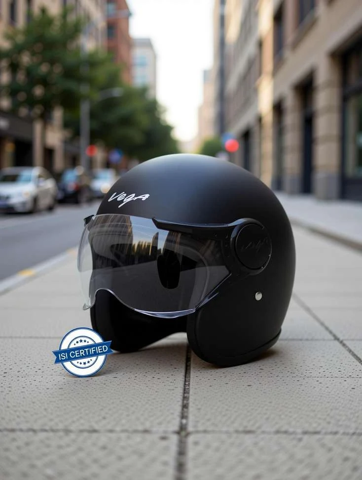 VEGA JET W/VISOR BLACK C/V (L) VEGA JET W/VISOR BLACK C/V (L)