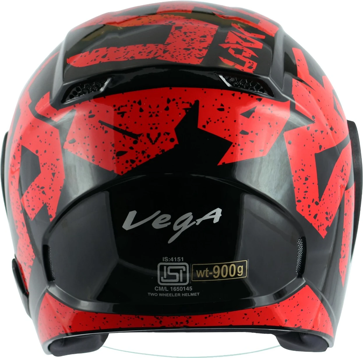VEGA LARK VICTOR DULL BLACK RED C/V (L) VEGA LARK VICTOR DULL BLACK RED C/V (L)