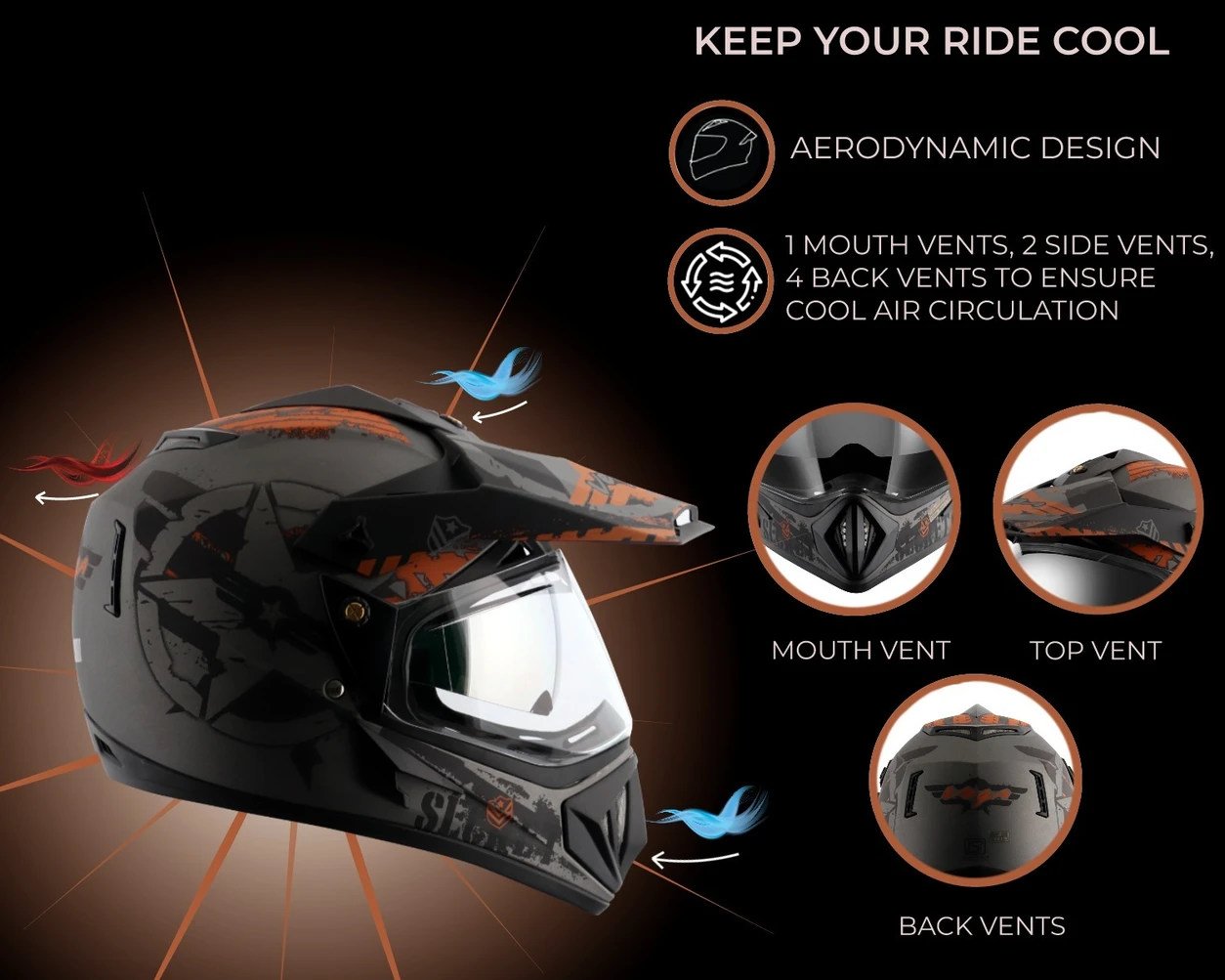 VEGA OFF ROAD D/V SECRET DULL ANTHRA BLACK L VEGA OFF ROAD D/V SECRET DULL ANTHRA BLACK L