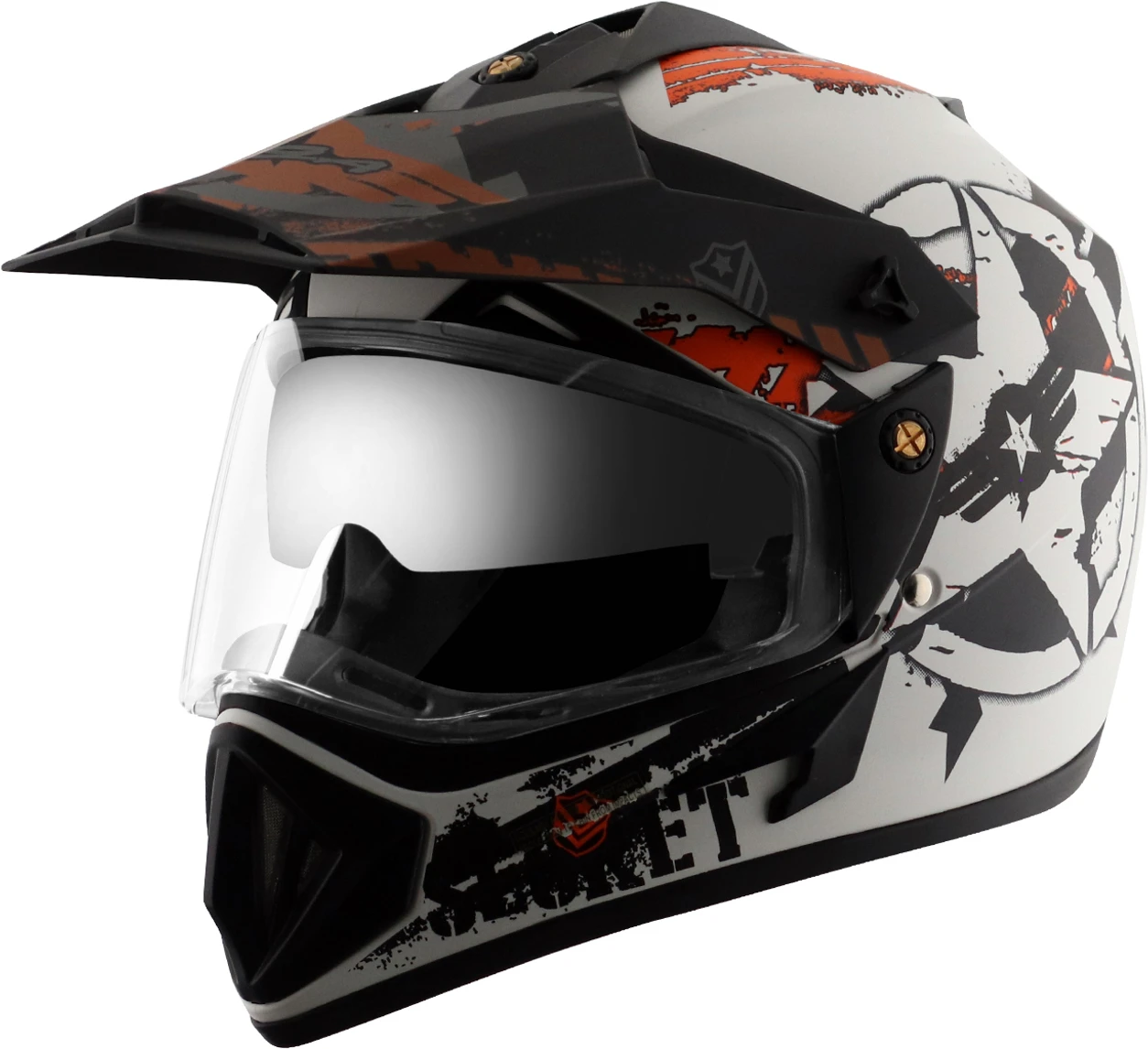 VEGA OFFROAD D/V SECRET DULL WHITE BLACK (L) VEGA OFFROAD D/V SECRET DULL WHITE BLACK (L)
