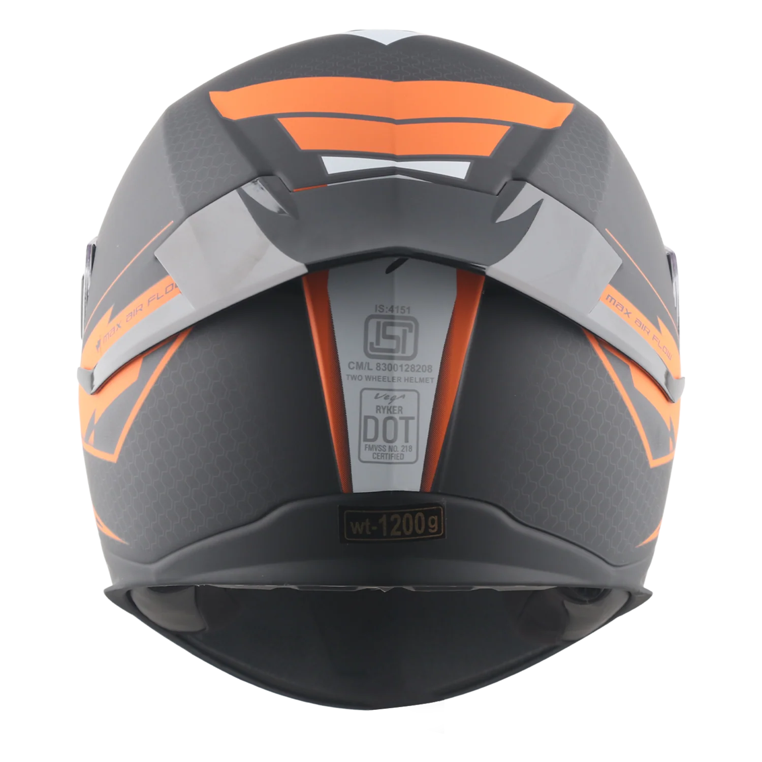 VEGA RYKER D/V BOLDER DULL BLACK ORANGE M