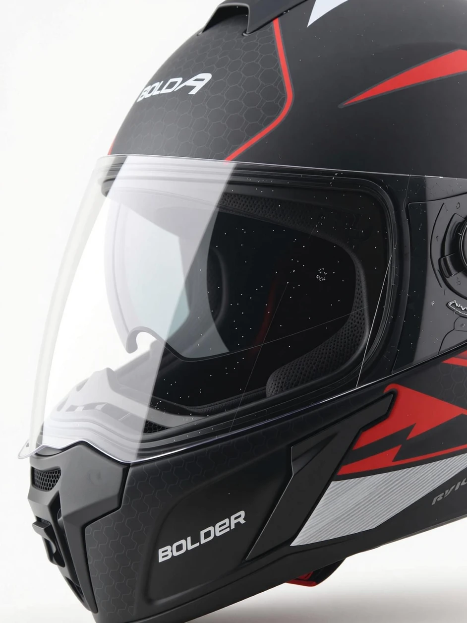 VEGA RYKER D/V BOLDER DULL BLACK RED (M)