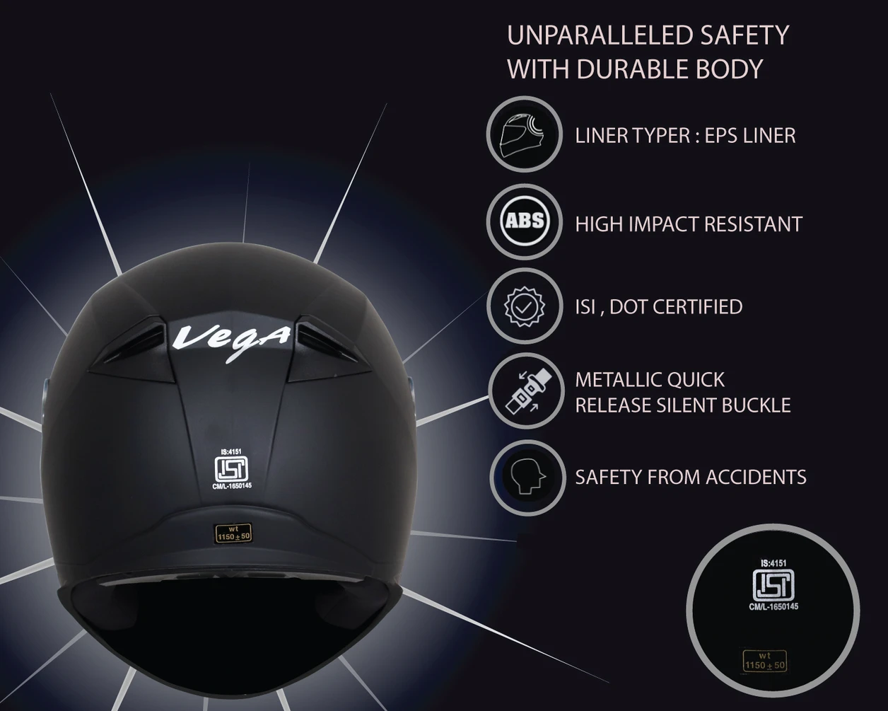 VEGA RYKER D/V DULL BLACK L VEGA RYKER D/V DULL BLACK L