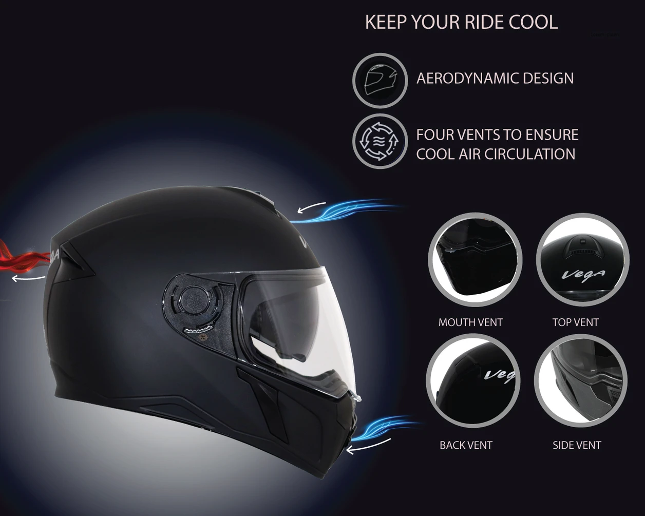 VEGA RYKER D/V DULL BLACK (M) VEGA RYKER D/V DULL BLACK (M)