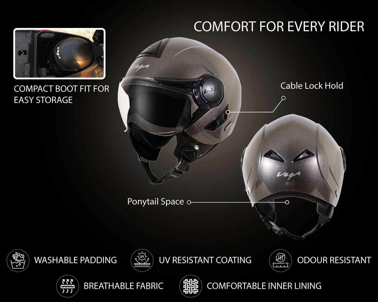 VEGA VERVE ANTHRACITE C/V (M)
