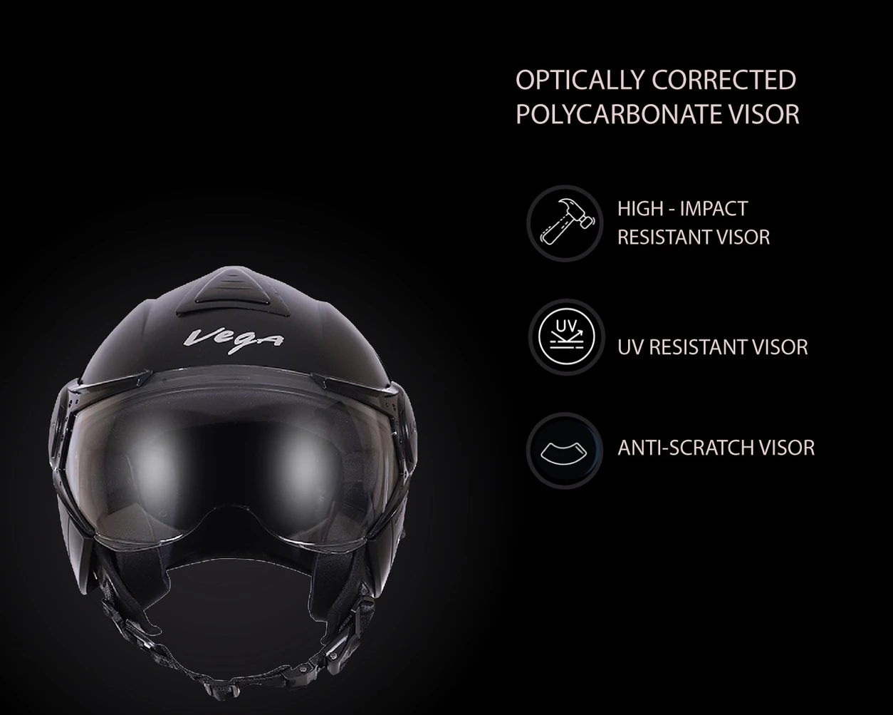VEGA VERVE DULL BLACK C/V (M) VEGA VERVE DULL BLACK C/V (M)