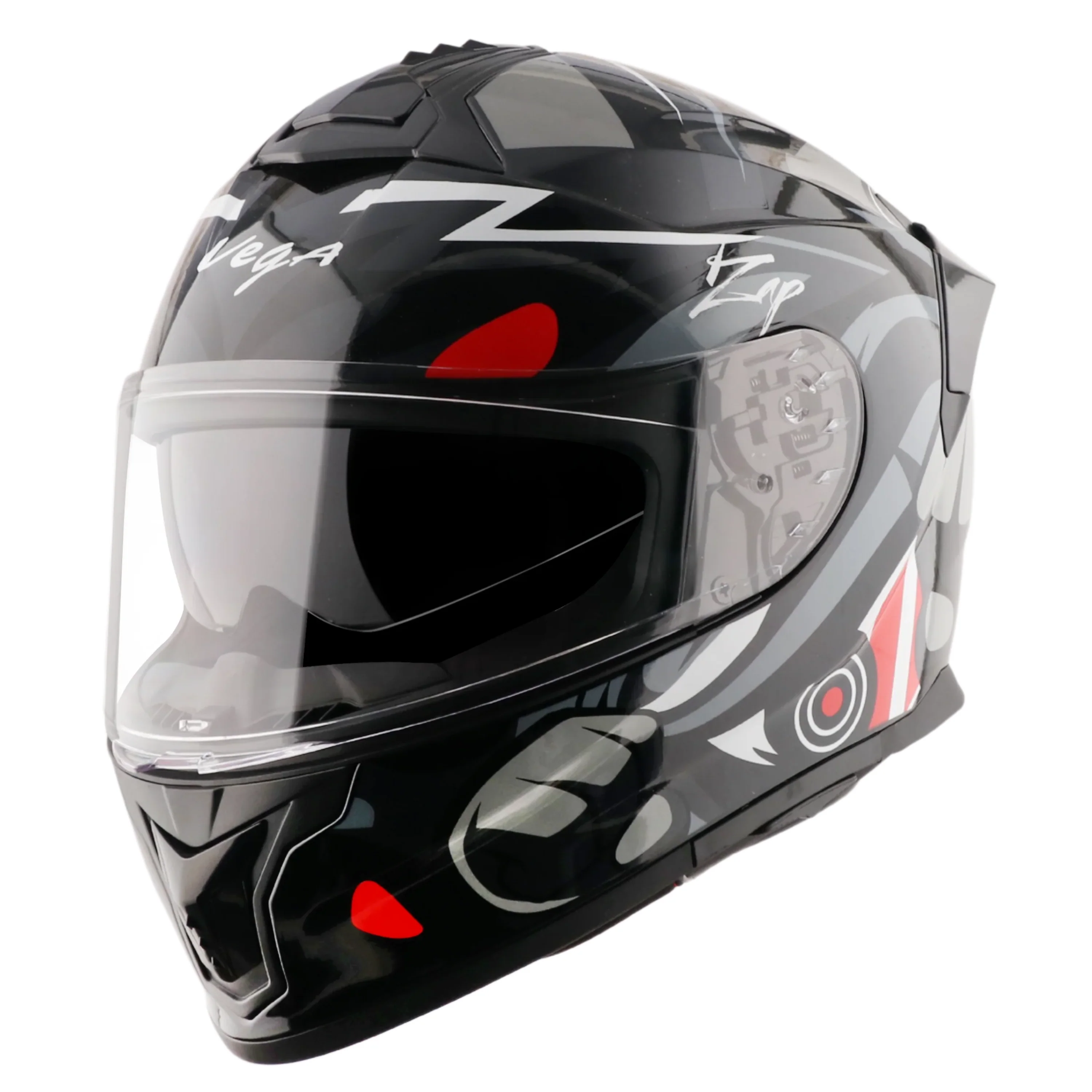 VEGA ZAP DUDE BLACK/RED D/V (M)