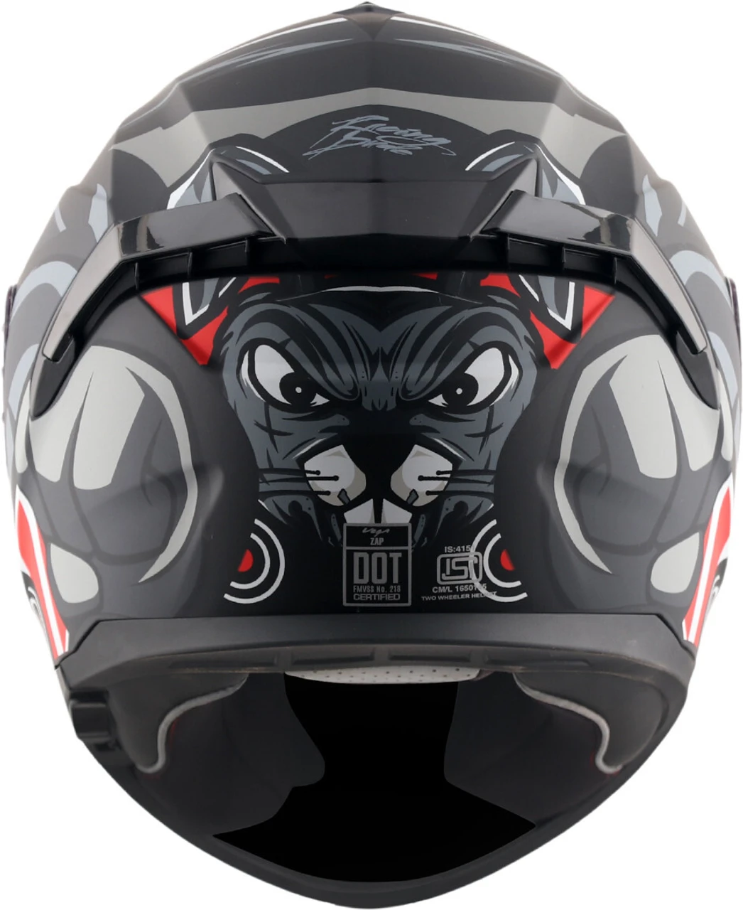 VEGA ZAP DUDE DULL BLACK/RED D/V (L)