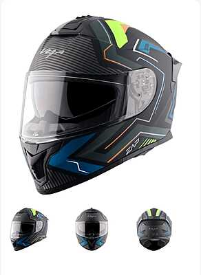 VEGA ZAP EXPLORE DULL BLACK/BLUE D/V (L)