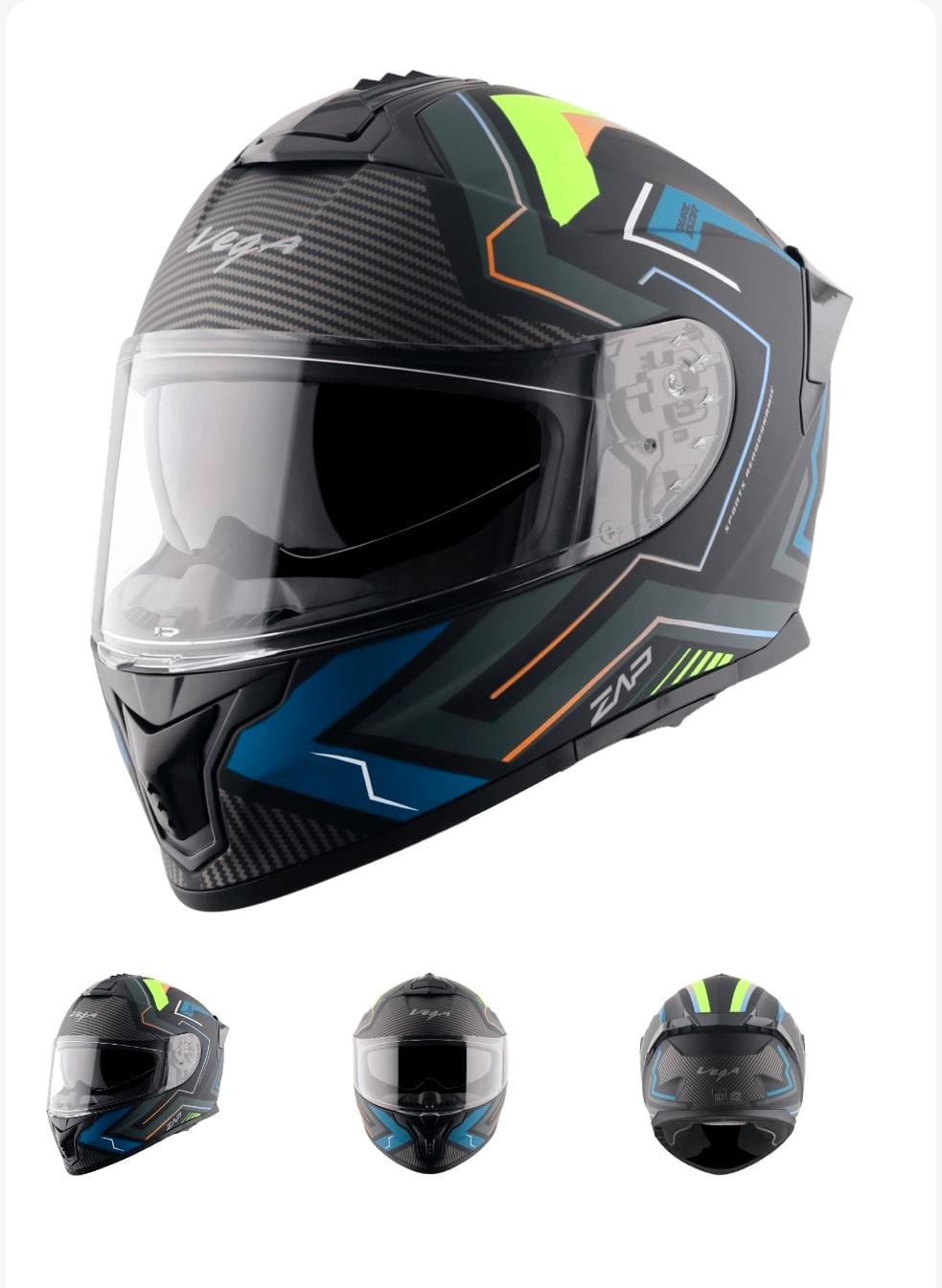 VEGA ZAP EXPLORE BLACK/BLUE D/V (XL)
