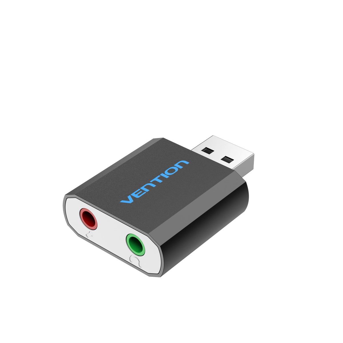 VENTION USB EXTERNAL SOUND CARD BLACK METAL TYPE