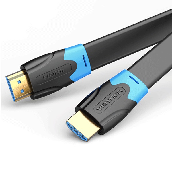 VENTION FLAT HDMI CABLE 0.5M BLACK VENTION FLAT HDMI CABLE 0.5M BLACK