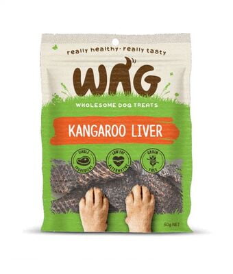 Wag Kangaroo Liver Dog Treats 50G Wag Kangaroo Liver Dog Treats 50G