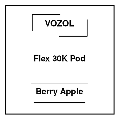 Vozol Flex 30K Pod Berry Apple