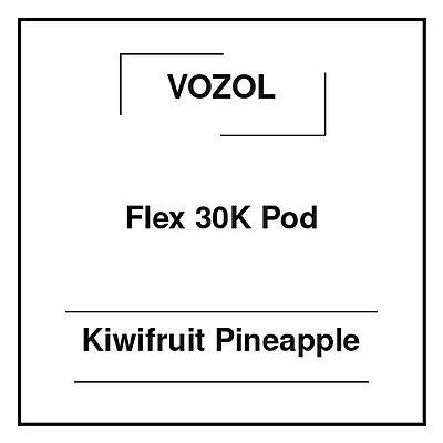 Vozol Flex 30K Pod Kiwifruit Pineapple